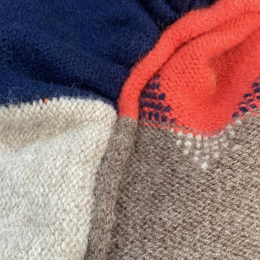 Turtleneck Poncho Lagenlook Handmade Sonoma Thick Wool - Picture 11 of 12